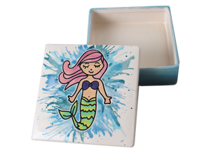 Majestic Mermaid Tile Box