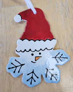 Snowflake Ornament with Hat