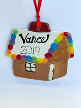 Load image into Gallery viewer, Flat Gingerbread Cabin Ornament
