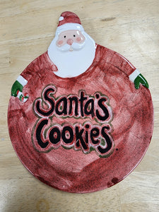 Santa Cookie Dish