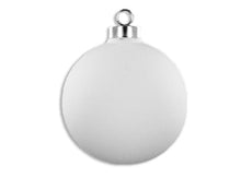 Load image into Gallery viewer, 3&quot; Silver Cap Ball Ornament
