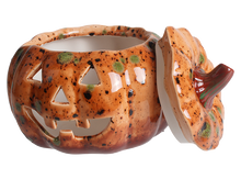 Load image into Gallery viewer, Jack-O-Lantern Pumpkin Votive
