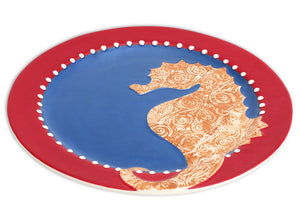 Rim Seahorse Plate