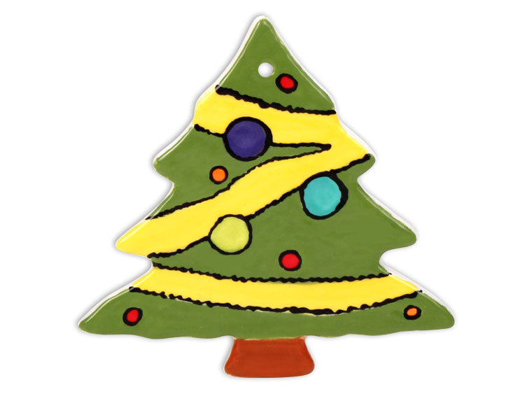 Hand Detailed Christmas Tree Party Ornament