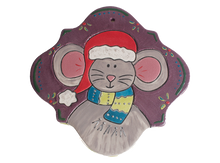 Load image into Gallery viewer, Hand Detailed Holiday Mouse Party Ornament
