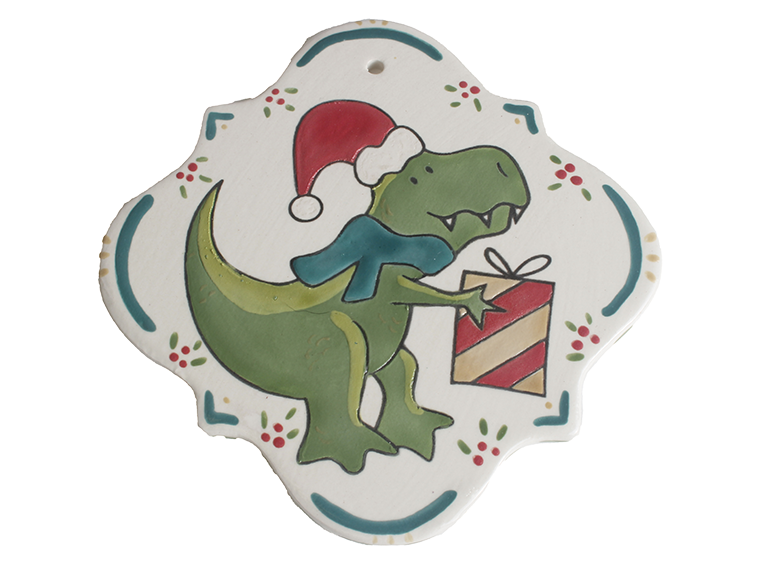Hand Detailed T-Rex Party Ornament