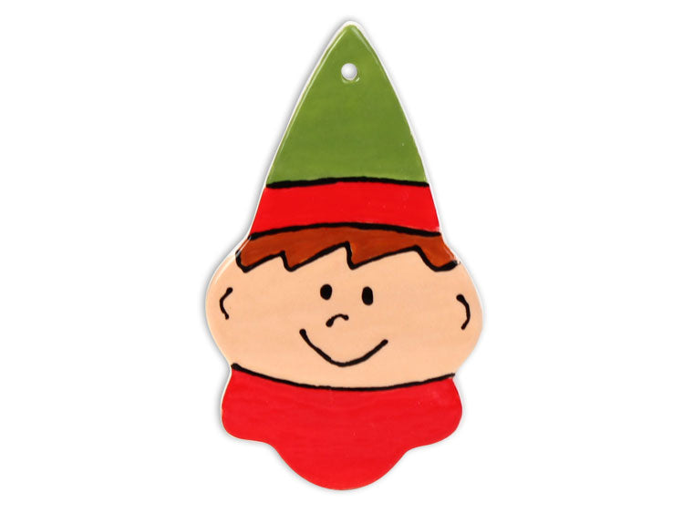 Hand Detailed Elf on the Shelf Party Ornament